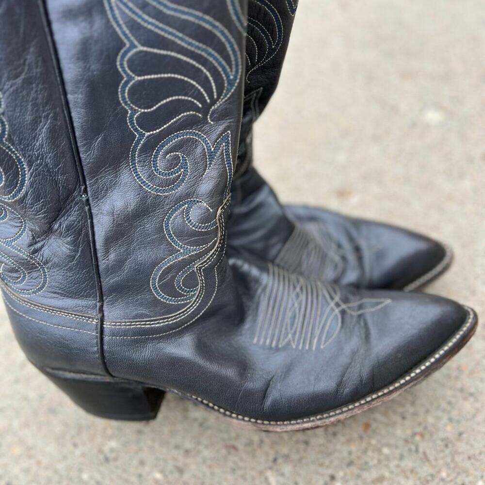 Dan Post Gray CowboyBoots, Ranch Work Rodeo, Men's size 10D